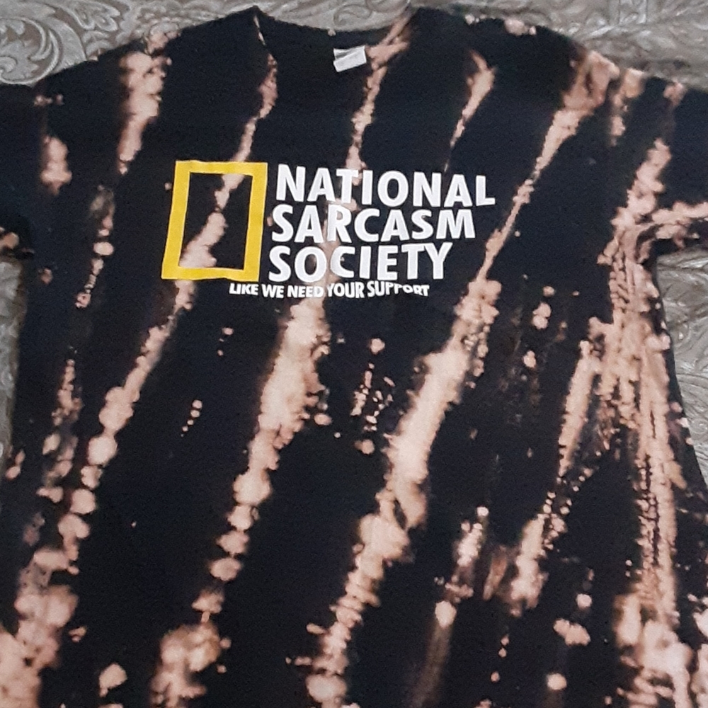 Bleach dyed T-shirt
